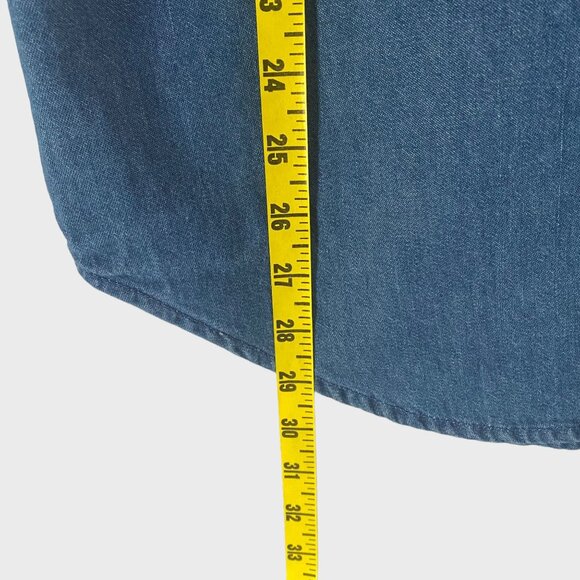 Vintage Bobbie Brooks Embroidered Floral Print Denim Button-Up Shirt Women's XL - Picture 10 of 10